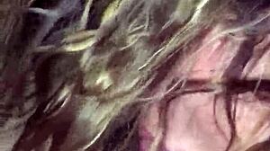 Curious wife sneaks blowjob on stranger while hubby waits somewhere