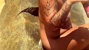 She stripped naked on the beach for everyone to see