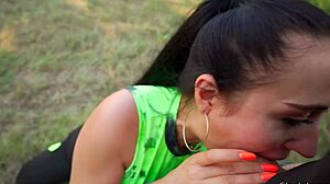 i force my fitness trainer to deepthroat my fat cock and explode cumshot on her pretty face