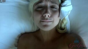 Las Vegas Hookup Teases Cute Blonde Eliza Jane Pussy Eating Blowjob POV