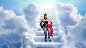 Hey granny carmen, your lady in red gets blacked hard by that dildo cum ride?