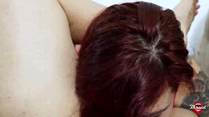 whoa tattooed otaku girl deepthroats huge cock and gulps cum load!! 🔥🍆💦