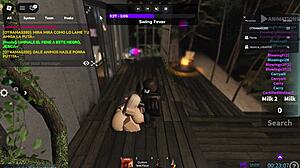 whoa, white chick and her brazilian friend get monster cocks on roblox!! 🍑🍆