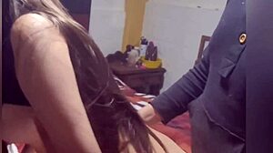 young latina college girl sneaks a cheating pov ride after party while boyfriend calls desperately