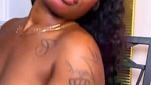 11-inch bbc demolishes ebony stepsis with nasty deepthroat suck and massive cumshot punishment