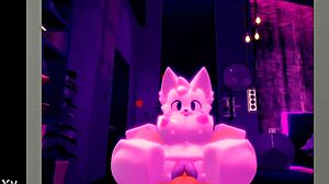 furry roblox slut bends over for big cock monster anal assfucking pussy pounding!