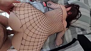 Stepsis Catches Me Peeking, Then Rides My Cock Doggystyle Dirty!