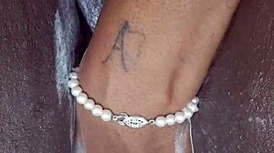 black milf shaves her wet pussy closeup homemade on xvred