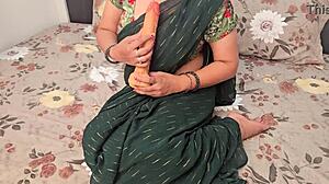 How deep can vasna bhabhi take 10 inch dildo in indian pussy?