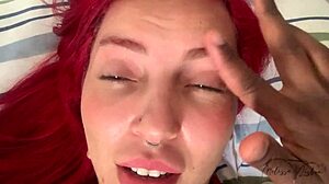 stepmom gets shaved by stepson then rewards with hot fuck