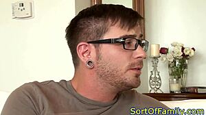 Pretty Stepdaughter Takes Gentle Anal Pounding from Horny Stepmom