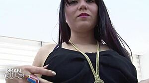 Hot Colombian Juanita Chia Rides Stranger's Cock First Time