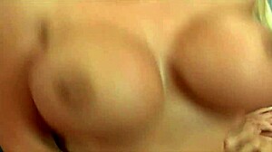 SAVANNAH GOLD'S SHAVED PUSSY GAPED BY MONSTER COCK RIDE