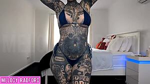 curvy bimbo tries tiny micro bikini twerks huge ass