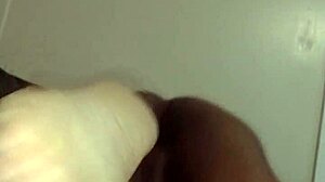 Boldly digging deep into her tight dripping pussy stretching it wide relentlessly