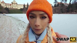 a sunday walk led to swapping this perfect latina body for our first bisexual threesome in bed