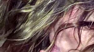 Curious wife sneaks blowjob on stranger while hubby waits somewhere