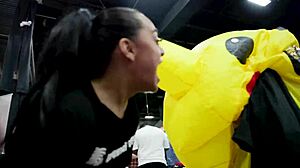 damn, we couldn't wait... big ass latina blows monster black cock right in the parking lot