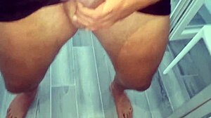 i gave him an intense amateur handjob with a huge finish