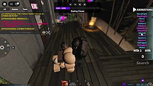 whoa, white chick and her brazilian friend get monster cocks on roblox!! 🍑🍆