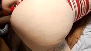 whoa look at that phat pussy stretched by bbc before creampie fillup!