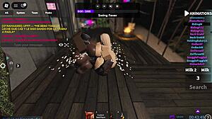 whoa, white chick and her brazilian friend get monster cocks on roblox!! 🍑🍆