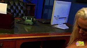 yo after hours these two blonde maids lick each others pussies in stockings