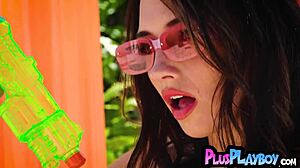 brooke tilli can't stop showing off those huge tits and curvy ass while striking her hottest poses ever