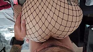 Stepsis Catches Me Peeking, Then Rides My Cock Doggystyle Dirty!