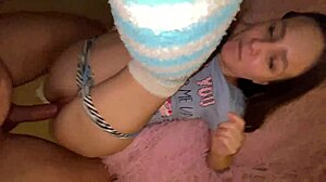 Stepfather's Massive Cock Stretches My Tight Hole Overflowing With Intense Pleasure As He Cums Deep Inside