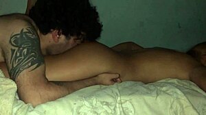 guy rims this latina's ass during steamy massage