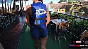 i had wild sex with my asian teen girlfriend at the waterpark after fun