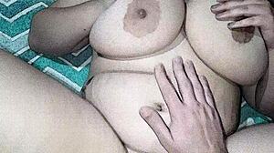 My huge boobed stepsister jerked me off then we fucked super hard