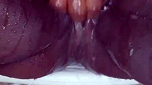 black milf shaves her wet pussy closeup homemade on xvred