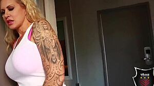 rome major blasts cum all over ryan conner's phat ass and huge tits