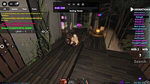 whoa, white chick and her brazilian friend get monster cocks on roblox!! 🍑🍆