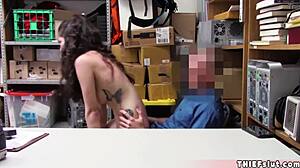 Strip this cute Jewish teen shoplifter's clothes for rough doggystyle? 