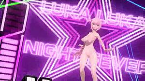 MEGURINE LUKA NUDE MOD SHOWS OFF HUGE TITS AND BIG ASS IN NIGHT FEVER PROJECT DIVA