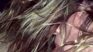 Curious wife sneaks blowjob on stranger while hubby waits somewhere