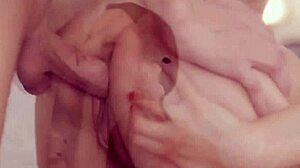 Teen tight pussy crushed hard in garage fuck