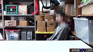 BUSTY SECURITY MILF LICKS SHOPLIFTER'S BIG LONG COCK IN REALITY PUSSY ACTION