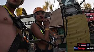 i had wild sex with my asian teen girlfriend at the waterpark after fun