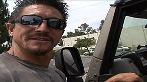 SAVANNAH GOLD'S SHAVED PUSSY GAPED BY MONSTER COCK RIDE