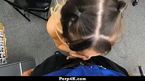 TEEN THIEF CAUGHT STEALING GETS BENT OVER AND POUNDED HARD!