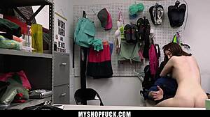 Billy Fucks Shoplifter Ava Davis Hard In Backroom