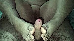 My huge boobed stepsister jerked me off then we fucked super hard