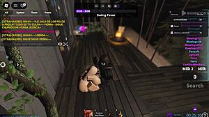 whoa, white chick and her brazilian friend get monster cocks on roblox!! 🍑🍆