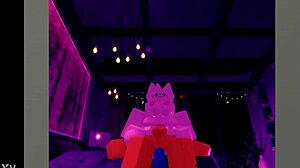 furry roblox slut bends over for big cock monster anal assfucking pussy pounding!