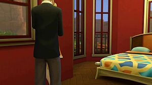 blonde teen calls colleague over to cram for that big exam