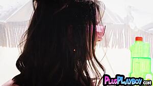 brooke tilli can't stop showing off those huge tits and curvy ass while striking her hottest poses ever